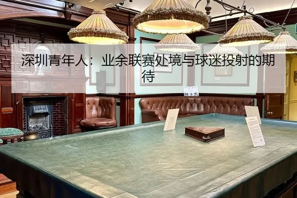 深圳青年人：业余联赛处境与球迷投射的期待